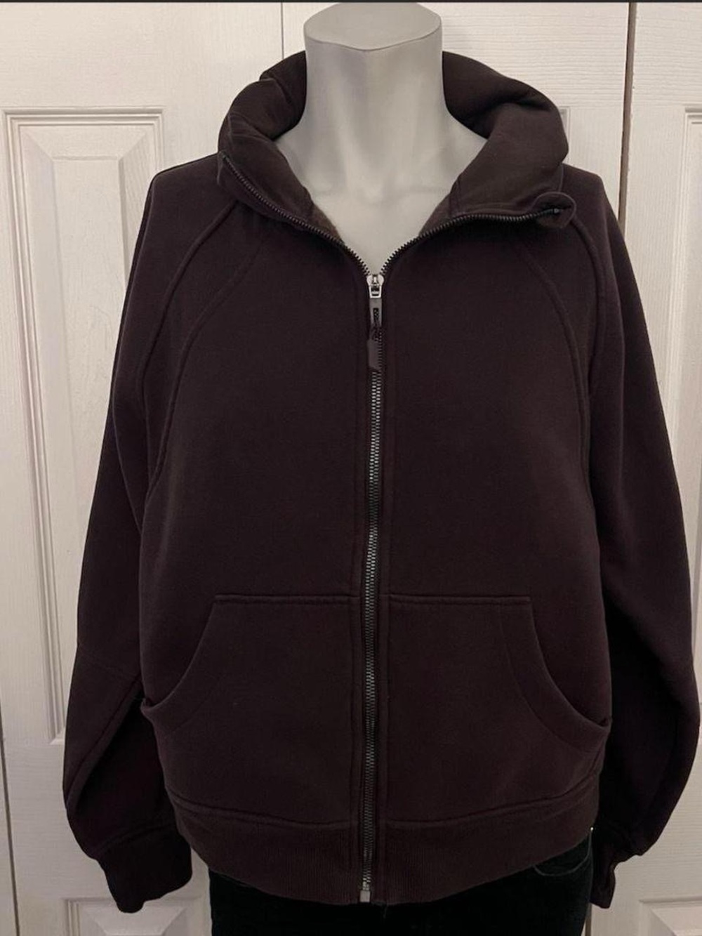 Danskin Brown Full Zip Hoodie Jacket Size Small